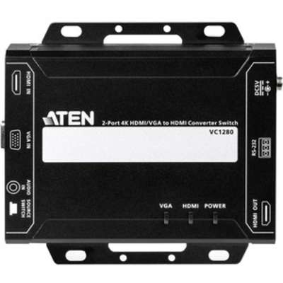 ATEN 2-Port 4K HDMI/VGA to HDMI Converter Switch