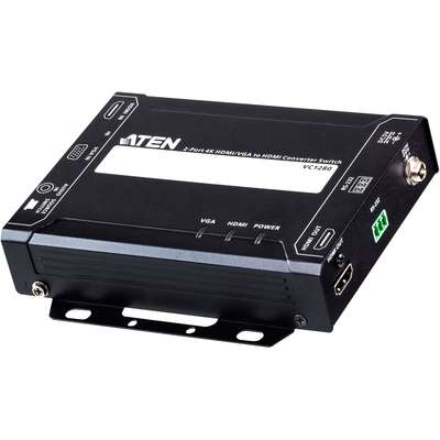 ATEN 2-Port 4K HDMI/VGA to HDMI Converter Switch