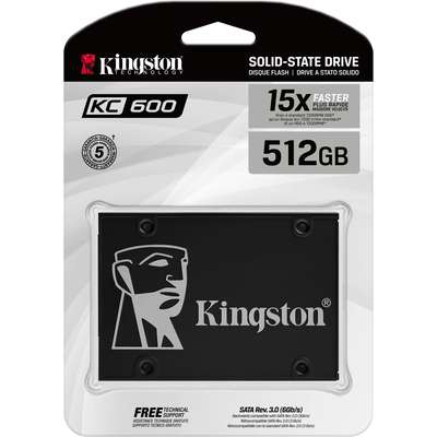 Kingston Technology 512GB SSD KC600 SATA3 2.5 Bulk Pack Minimum Quantity 10 for Order
