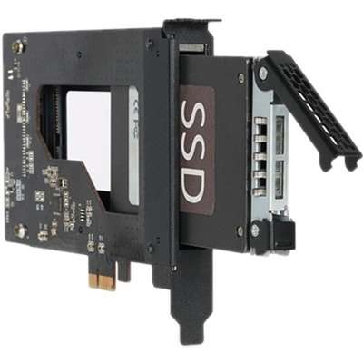 Icy Dock Tougharmor MB839SP-B 2.5 SATA SSD/Hard Disk Drive to PCIE 2.0