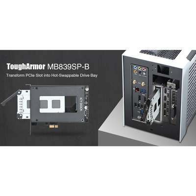 Icy Dock Tougharmor MB839SP-B 2.5 SATA SSD/Hard Disk Drive to PCIE 2.0