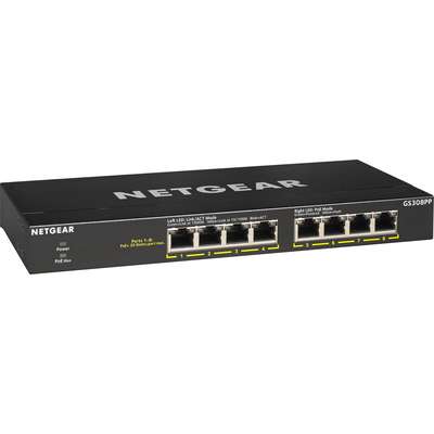NETGEAR 8 Port GIG Unmanaged PoE+ with Flexpoe