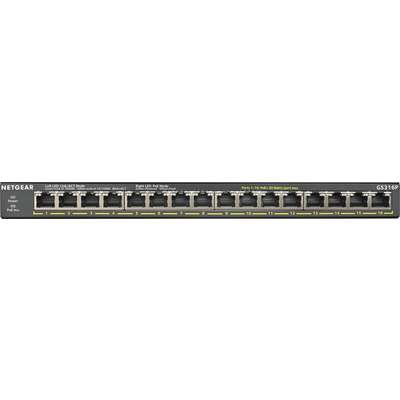NETGEAR 16 Port GIG Unmanaged PoE+with Flexpoe 115W