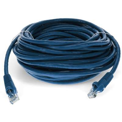 Addon 40FT RJ-45 (Male) to RJ-45 (Male) Blue CAT6 Straight UTP PVC Copper