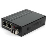 AddOn Media Converter 2XRJ-45 LC MMF 550M with  PoE+