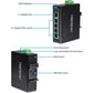 TRENDnet 5-Port Industrial Gigabit PoE + DIN-Rail Switch