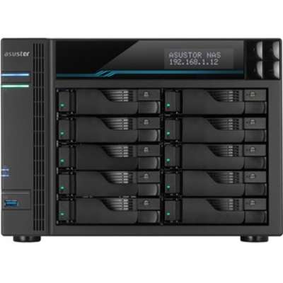 Asustor Lockerstor 10-Bay Enterprise NAS Intel Quad Core 2x 10GBE/2.5GBE