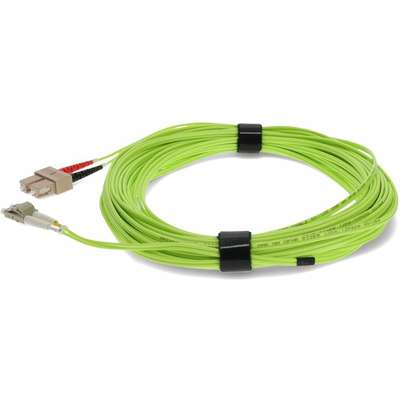 AddOn 15M LC/SC M/M OM5 Lime Green Patch Cable