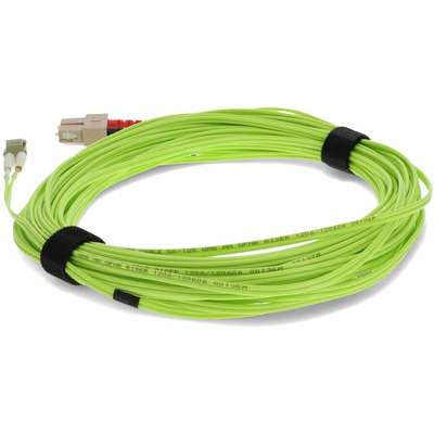 AddOn 15M LC/SC M/M OM5 Lime Green Patch Cable