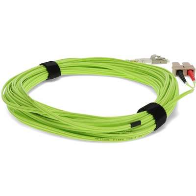 AddOn 15M LC/SC M/M OM5 Lime Green Patch Cable