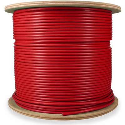 Addon 1000FT Non-Terminated Red CAT6A STP Plenum-Rated Copper Patch Cable