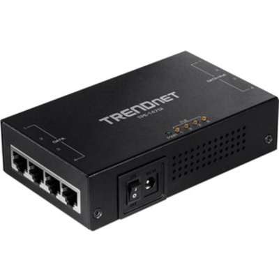 TRENDnet 65W 4 Port Gigabit PoE+ Injector