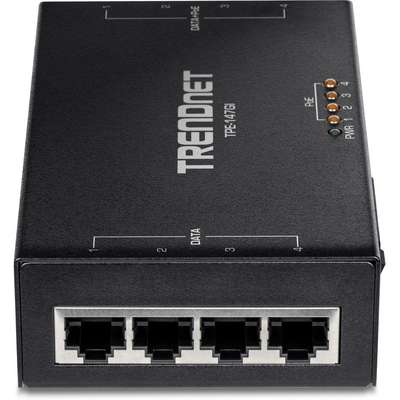 TRENDnet 65W 4 Port Gigabit PoE+ Injector