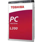 Toshiba L200 1TB 5400 RPM 2.5" Internal SATA Drive Brown Box