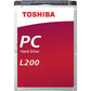 Toshiba L200 1TB 5400 RPM 2.5" Internal SATA Drive Brown Box