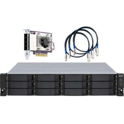 Qnap NAS TL-R1200S-RP-Us 2U 12B RM SATA JBOD Expansion unit W QXP-1600ES PCIE