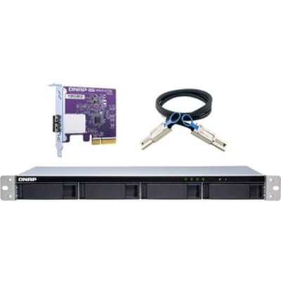 Qnap NAS TL-R400S-Us 1u 4B RM SATA JBOD Expansion unit W QXP-400ES-A1164 PCIE