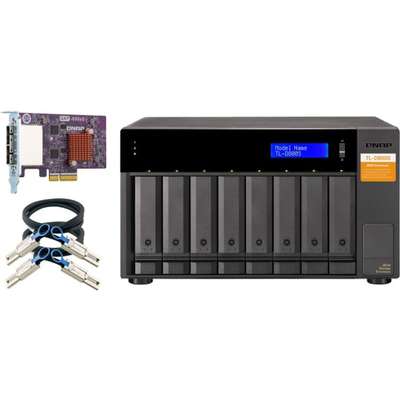 Qnap NAS TL-D800S-Us 8B Desktop SATA JBOD expansionunit W QXP-800ES-A1164 PCIE