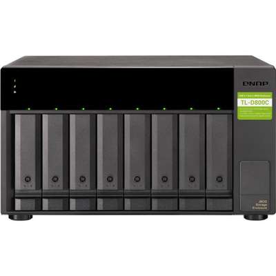 Qnap NAS TL-D800C-Us 8-bay Desktop USB-C 3.1 GEN2 10GBPS JBOD Expansion unit