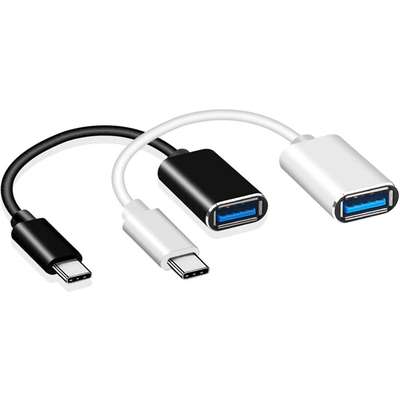 4XEM USB-C Male to USB 3.0 A Female Adapter Black Charge and Data