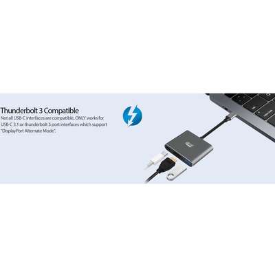 Adesso 3-IN-1 USB-C Multi-Port Docking Station (TAA Compliant)