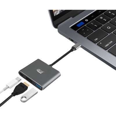 Adesso 3-IN-1 USB-C Multi-Port Docking Station (TAA Compliant)