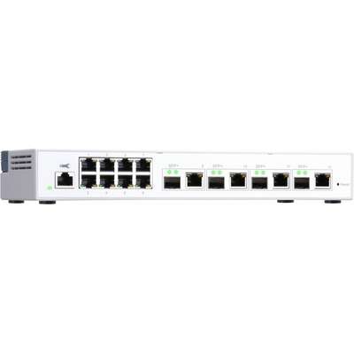 QNAP QSW-M408-4C 12P Layer 2 Managed Software 8 1GBE Port&4 10G SFP+/Nbase-T Comb