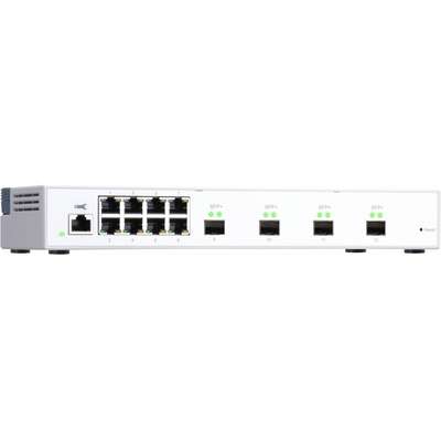 QNAP QSW-M408S 12P Layer 2 Managed Software 8 1GBE Port&4 10G SFP+ Port Easy Management