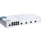 QNAP QSW-M408S 12P Layer 2 Managed Software 8 1GBE Port&4 10G SFP+ Port Easy Management