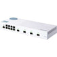 QNAP QSW-M408S 12P Layer 2 Managed Software 8 1GBE Port&4 10G SFP+ Port Easy Management