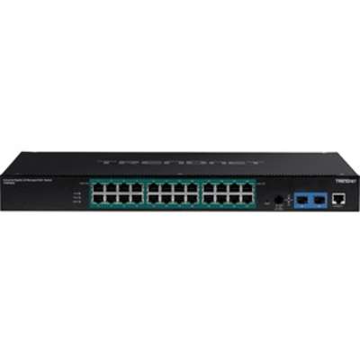 TRENDnet 26-Port Industrial Gigabit L2 Managed PoE+ Rackmount Switch