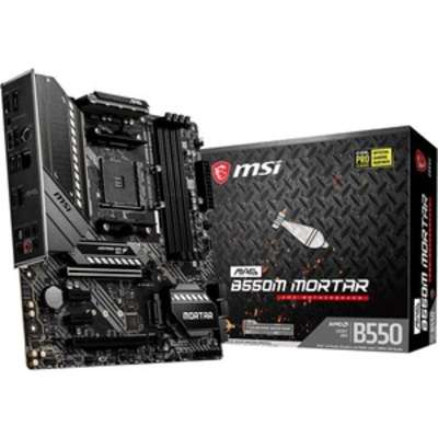 MSI B550M Mortar MATX Gaming Motherboard PCIE 4GEN