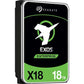 Seagate EXOS X18 18TB 6Gb/s SATA 7.2K RPM 256MB 512e/4Kn 3.5"