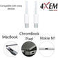 4XEM 6FT 2M USB-C to USB-C Cable M/M USB 3.1 Gen 2 10GBPS White