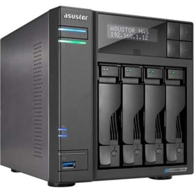 Asustor Lockerstor 4-Bay NAS Intel 4C CPU 4GB DDR4 2 M.2 Slots
