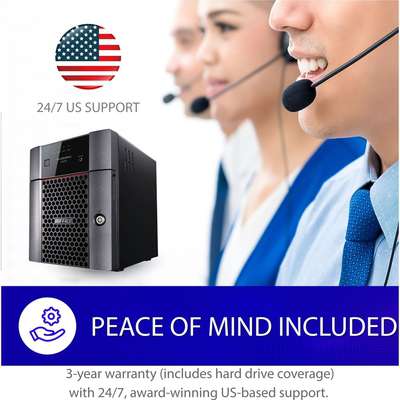 Buffalo Technology TeraStation 3420DN 4-Bay NAS 8TB (4x2TB) NAS Hard Drives Included 2.5GbE iSCSI