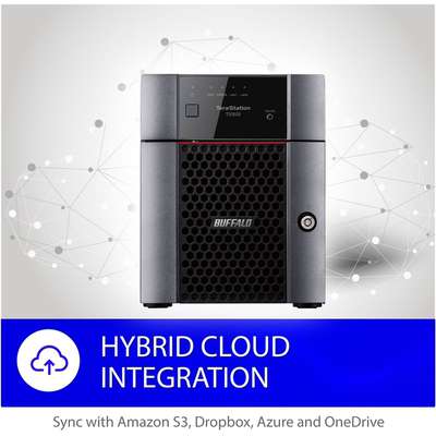 Buffalo Technology TeraStation 3420DN 4-Bay NAS 16TB (4x4TB) NAS Hard Drives Included 2.5GbE iSCSI