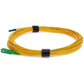 Addon 20M LC/SC M/M Yellow OS2 Simplex Fiber OFNR (Riser-Rated) Micro-Boot Patch