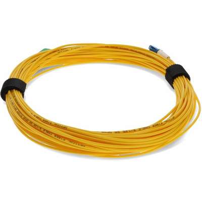 Addon 20M LC/SC M/M Yellow OS2 Simplex Fiber OFNR (Riser-Rated) Micro-Boot Patch