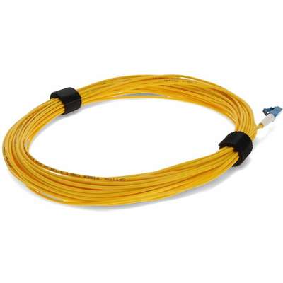 Addon 20M LC/SC M/M Yellow OS2 Simplex Fiber OFNR (Riser-Rated) Micro-Boot Patch