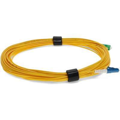 Addon 20M LC/SC M/M Yellow OS2 Simplex Fiber OFNR (Riser-Rated) Micro-Boot Patch