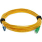 Addon 20M LC/SC M/M Yellow OS2 Simplex Fiber OFNR (Riser-Rated) Micro-Boot Patch