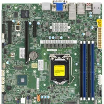 Supermicro X12SCZ-TLN4F, Micro ATX, Comet Lake PCH W480, LGA1200,1 PCI