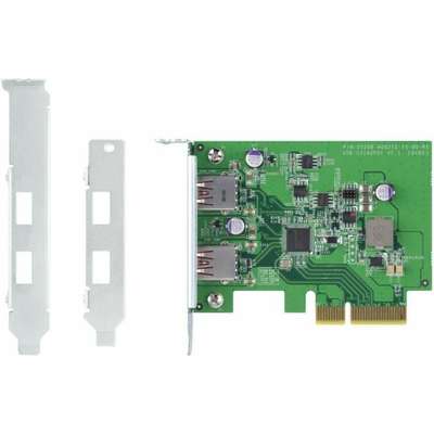 QNAP USB 3.2 Gen 2 Dual Port PCIE Expansioncard NAS with A PCIE Slot Windows