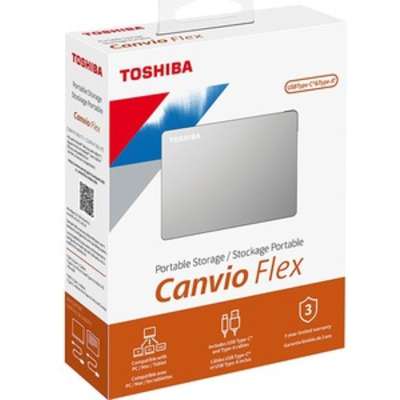 Toshiba Canvio Flex 1TB Silver
