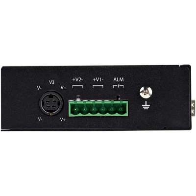 StarTech.com Industrial 5 Port Gigabit Ethernet Switch 5 PoE +2 SFP Slots