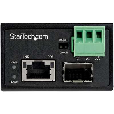 StarTech.com 30W PoE+ Fiber to Ethernet Media Converter