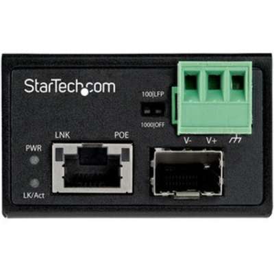 StarTech.com 30W PoE+ Fiber to Ethernet Media Converter