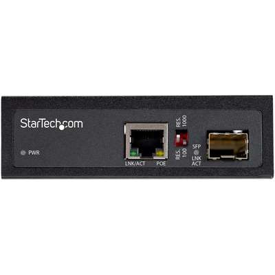 StarTech.com 60 Watt PoE+ Fiber to Ethernet Media Converter