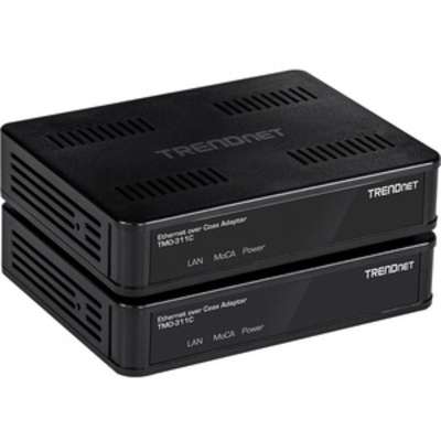 TRENDnet MoCA 2.0 Ethernet over Coax Adapter (2-Pack)